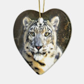ユキヒョウ セラミックオーナメント (左)