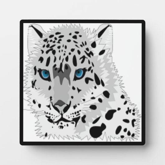 ユキヒョウ フォトプラーク (正面)