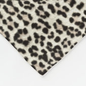 ユキヒョウ フリースブランケット (角)