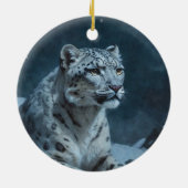 ユキヒョウ&フルムーン セラミックオーナメント (裏面)