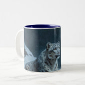 ユキヒョウ&フルムーン ツートーンマグカップ (正面左)