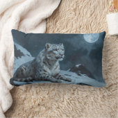 ユキヒョウ&フルムーン ランバークッション (ブランケット)