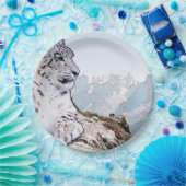 ユキヒョウ ペーパープレート (パーティー)