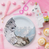 ユキヒョウ ペーパープレート (パーティー)