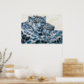 ユキヒョウ ポスター (キッチン)