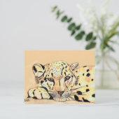 ユキヒョウ ポストカード (スタンド正面)