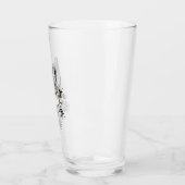 ユキヒョウ+冬のエレガンス+青い雪の結晶 タンブラーグラス (左)