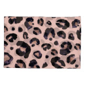 ユキヒョウ、手描きテクスチャ。 枕カバー (裏面)