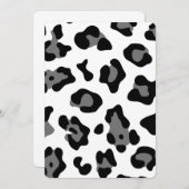 ユキヒョウ 招待状 (正面/裏面)