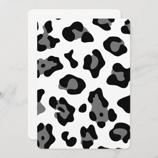 ユキヒョウ 招待状 (正面/裏面)