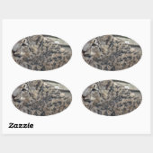 ユキヒョウ 楕円形シール (シート)