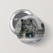 ユキヒョウ 缶バッジ (正面&裏面)