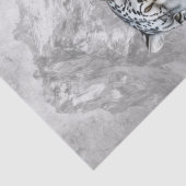 ユキヒョウ 野生の猫 水彩画 薄葉紙 (詳細)
