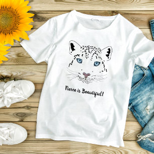 ユキモダンヒョウスケッチシュトゥール美しい Tシャツ