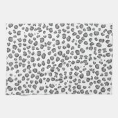 ユキモダンヒョウ柄アニマルプリント キッチンタオル (横)