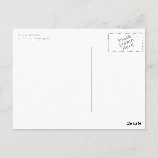 ユキ帯域幅 ポストカード (裏面)