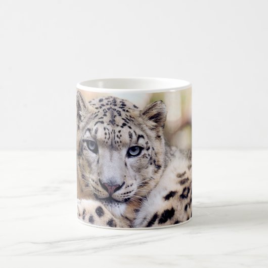 ユキ素晴らしヒョウポートレート コーヒーマグカップ (中央)