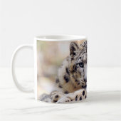 ユキ素晴らしヒョウポートレート コーヒーマグカップ (左)