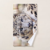 ユキ素晴らしヒョウポートレート ハンドタオル (ハンドタオル)