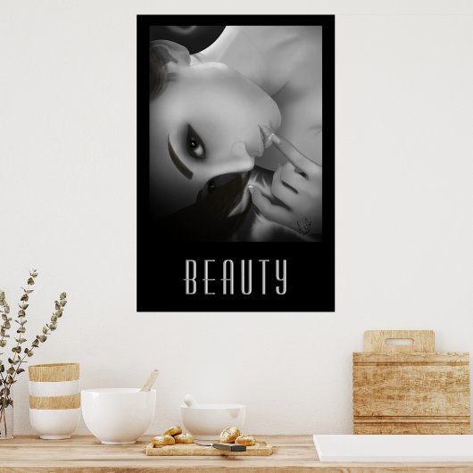 ユキbw ポスター (キッチン)