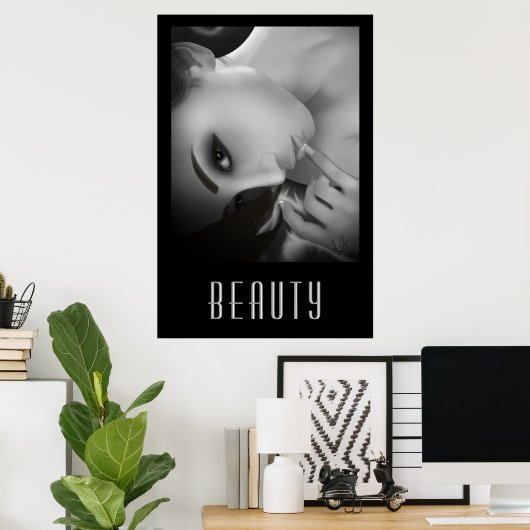 ユキbw ポスター (ホームオフィス)