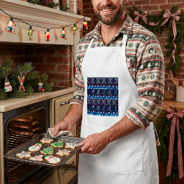 ユグリクリスマス スキーパターン ホリデー スタンダードエプロン
