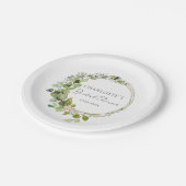 ユシンプルエレガントーカリ結婚ブライダルシャワー ペーパープレート (アングル)