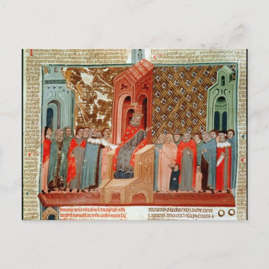 ユスティニアヌス帝とその宮廷 ポストカード (正面)