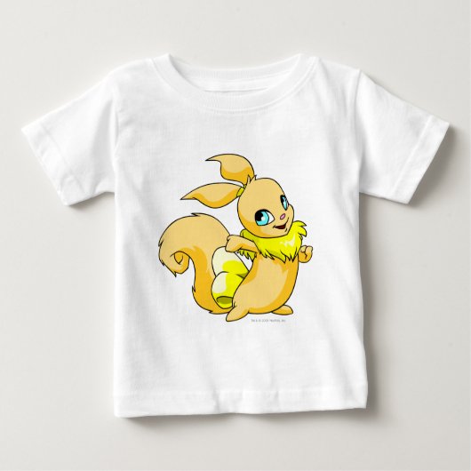 ユスールイエロー ベビーTシャツ (正面)