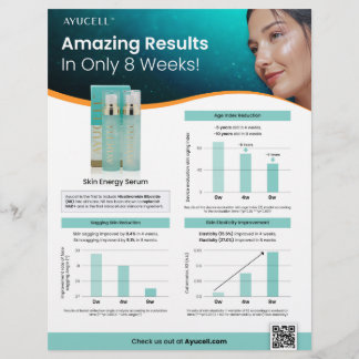 ユセル皮膚エネルギー血清販売シート チラシ