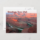 ユタからの挨拶：デッドホースポイント州パーク3 ポストカード (正面/裏面)