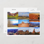 ユタのアイコンのコラージュはがき ポストカード (正面/裏面)