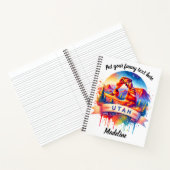 ユタのアーチス国立公園で魅惑的な夕日 ノートブック (内部)