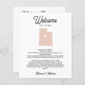 ユタのウェルカムレターの旅程ANY COLOR (正面/裏面)