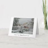 ユタのクリスマスカードの冬の雪 シーズンカード (裏面)