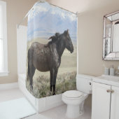 ユタのシャワーカーテンのONAQUI HERD ROAN野生の馬 シャワーカーテン (インサイチュ)