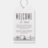 ユタのスカイライン |ウェルカムメッセージギフトラベル ギフトタグ (正面)