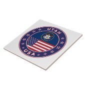 ユタのステッカー、電話ケース、トートバッグ、壁時計 タイル (側面)