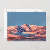 ユタのポストカードオキルル山雪平野 ポストカード (正面/裏面)