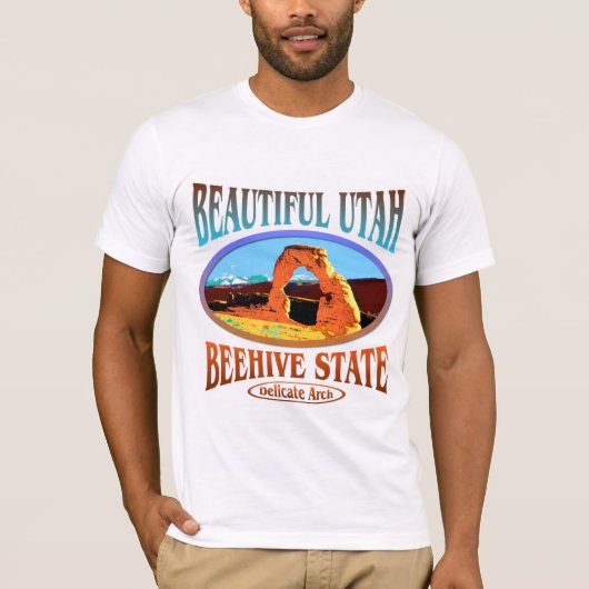 ユタのミツバチの巣の国家 Tシャツ (正面)