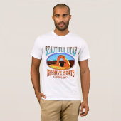 ユタのミツバチの巣の国家 Tシャツ (正面フル)