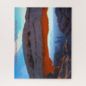 ユタのメサ・ロック。クリスマスの挨拶 ジグソーパズル (縦)