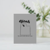 ユタのモットー – 私たちのイエスは良い ポストカード (スタンド正面)