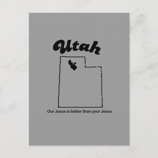 ユタのモットー – 私たちのイエスは良い ポストカード (正面)