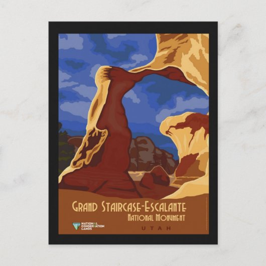 ユタのヴィンテージ旅行のポスター国家記念碑 ポストカード (正面)