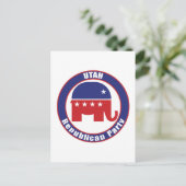 ユタの共和党 インビテーションポストカード (スタンド正面)