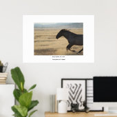 ユタの写真のWiLD馬 ポスター (ホームオフィス)