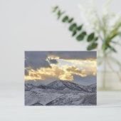 ユタの冬の雪のオーキラ山脈のキャップ ポストカード (スタンド正面)