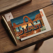 ユタの国立公園ヴィンテージはがき – Night sky シーズンポストカード