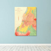 ユタの地質図 キャンバスプリント (インサイチュ (ウッドフロア))